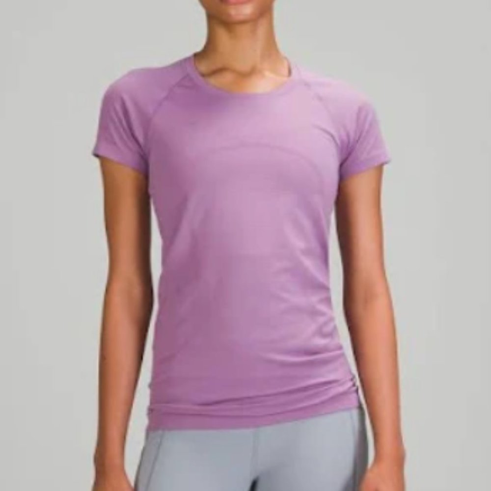 Lululemon Purple Swiftly Tech Short Sleeve 2.0 Race Length